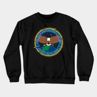 Unidentified Aerial Phenomena Task Force (UAPTF) Insignia - Glitch Crewneck Sweatshirt